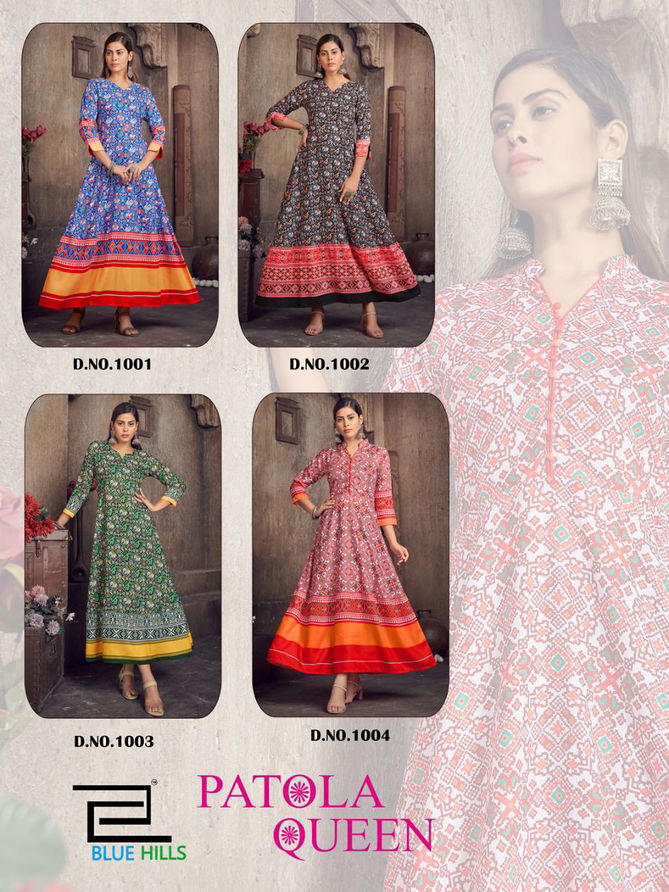 Patola Queen By Blue Hills Anarakali Kurti Catalog